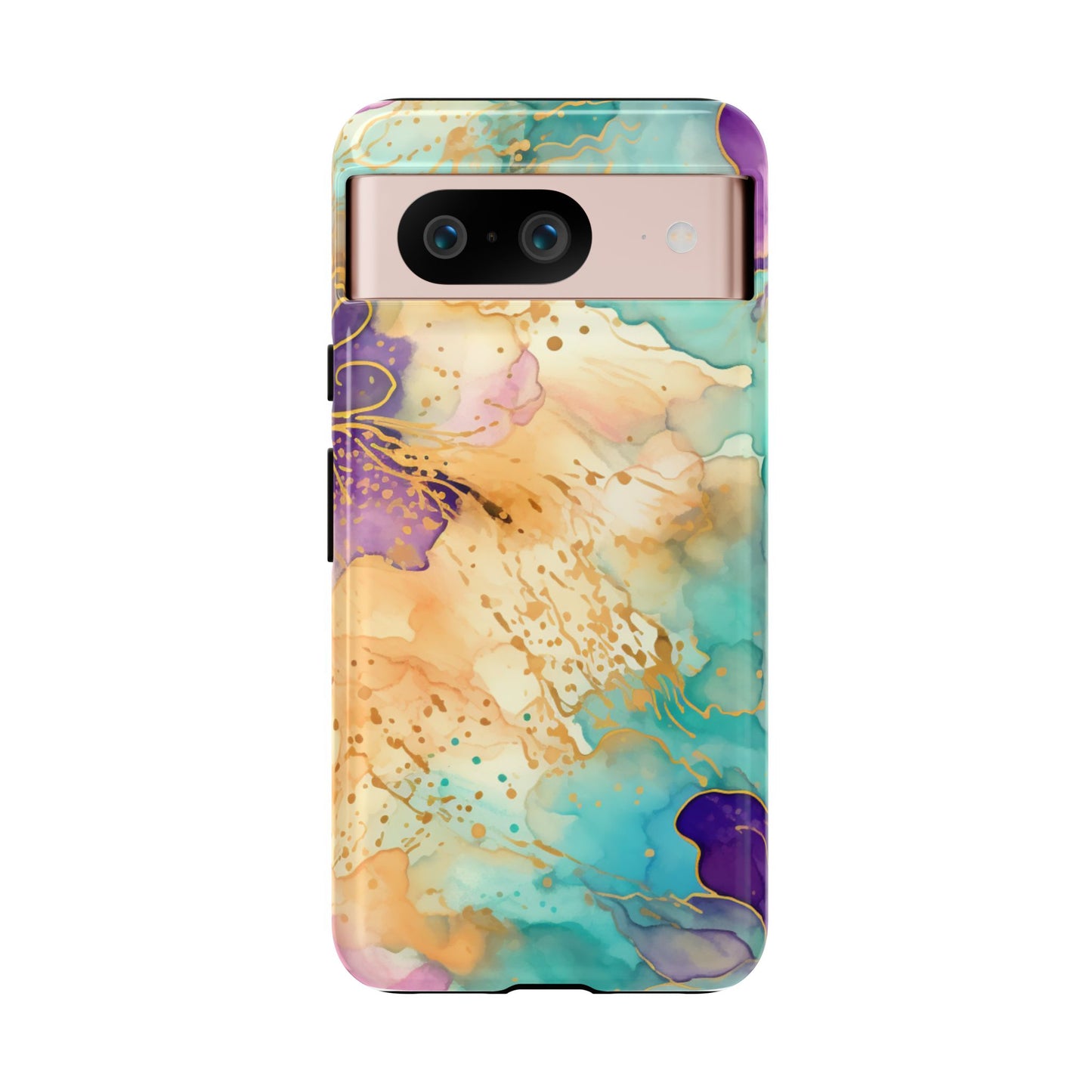 Golden Aura Abstract Watercolor Mobile Case