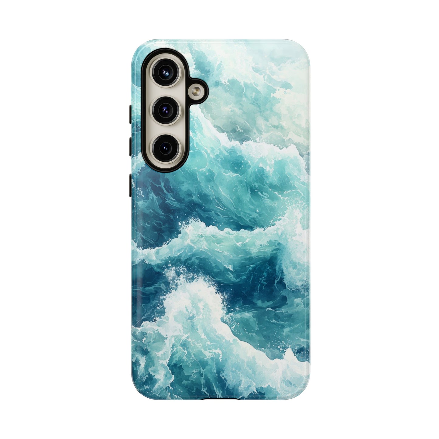 Seafoam Serenity Watercolor Phone Case for iPhone, google Pixel & Samsung