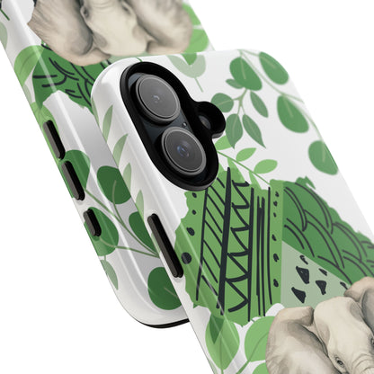 Tropical Elephant Mobile Cover – Nature-Inspired Boho Art