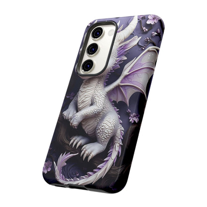 Charming Young Dragon on a Branch Phone Case Design