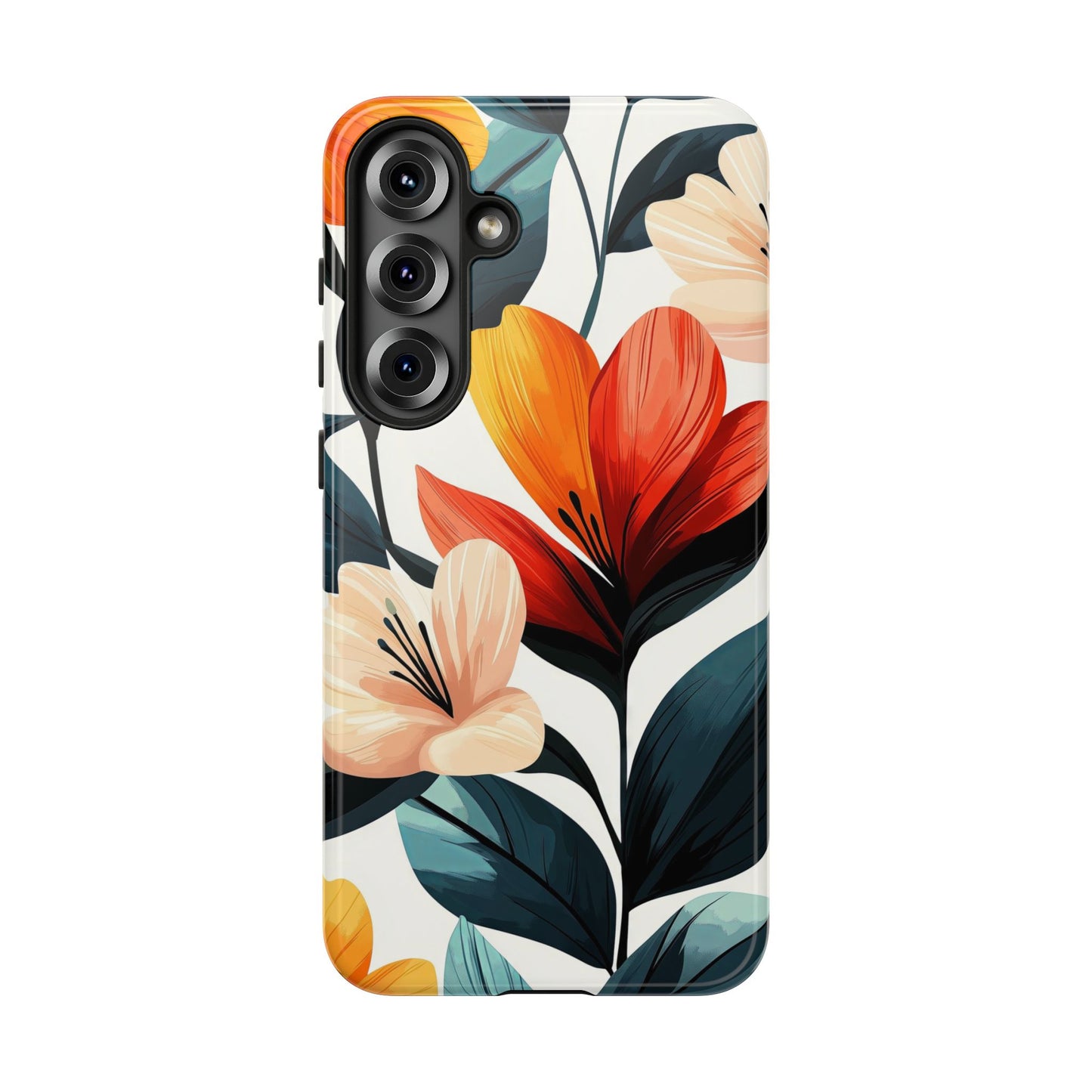 Sunset Garden Floral Case | Vibrant Bloom Design for iPhone, Pixel & Samsung