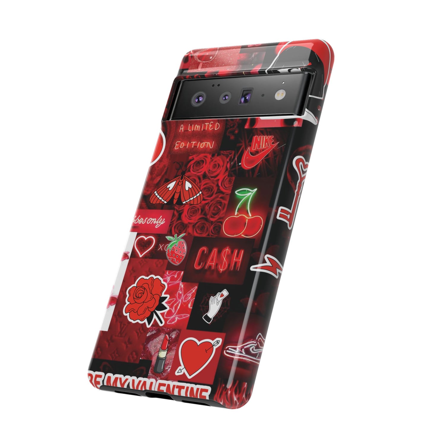 Red Pop Art Neon Vibes Phone Case