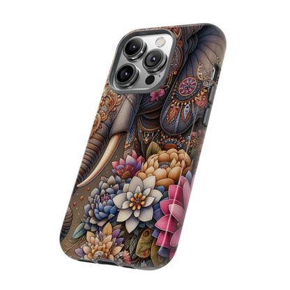 Royal Ornate Elephant Mobile Cover – Luxurious Bohemian Art