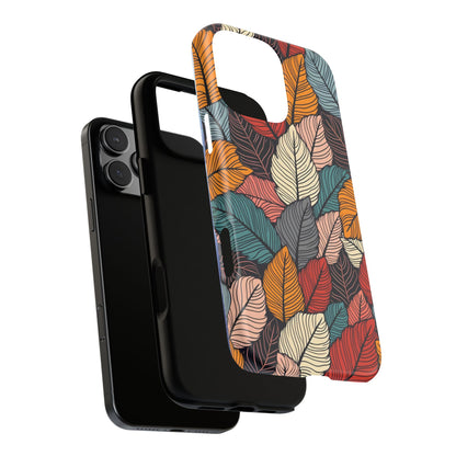 Colorful Abstract Leaves Pattern Design