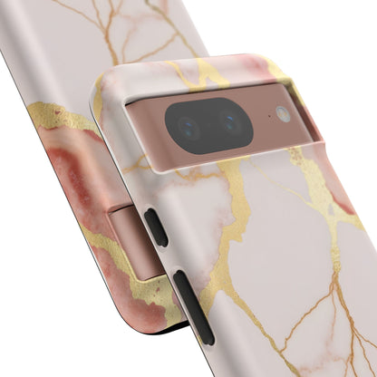 Beautiful Pink Minimal Marble Case Design