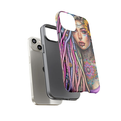 Boho Mandala Goddess – Ethereal Tattoo Art Mobile Cover