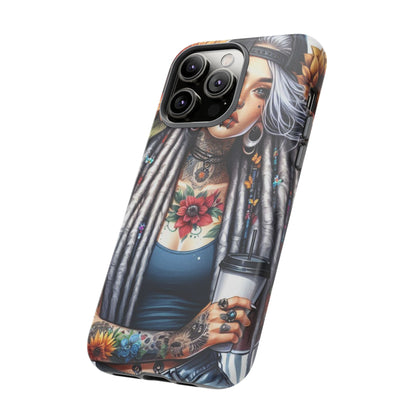 Sunflower Queen – Boho Rebel Tattoo Mobile Cover