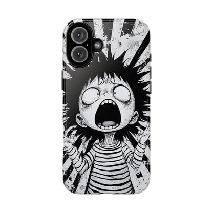 Maximum Panic Mode | Scream Kid Art  Phone Case for iPhone, Samsung & Pixel