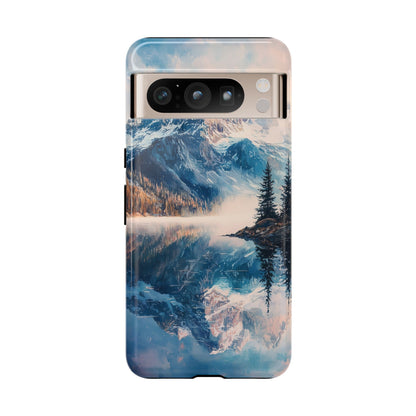 Mountain Lake Reflection Phone Case – Tranquil Nature Vibes for iPhone, Pixel & Samsung