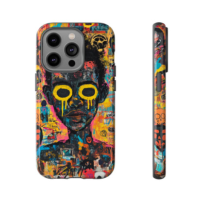 Basquiat Artwork Phone Case – Unique Graffiti Design– iPhone, Samsung & Google Pixel Cover - Artistic Painting Case, Art Lover Gift