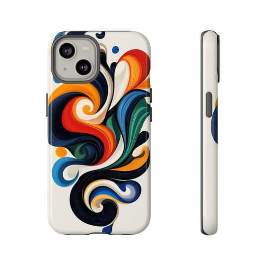 WhirlMuse – Elegant Swirl Abstract  Phone Case for iPhone, Samsung & Pixel