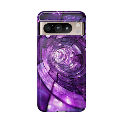 Hypnotic Spiral Optical Illusion Phone Case for iPhone, Samsung & Pixel