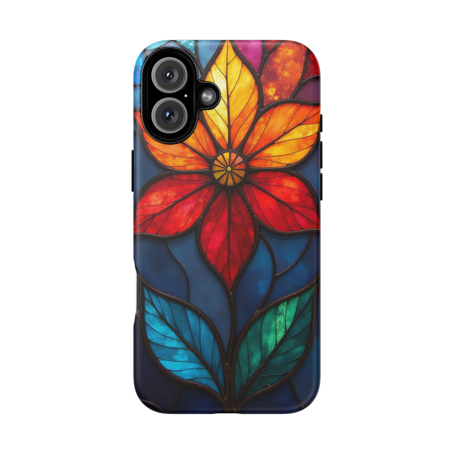 Radiant Blossom: Red and Orange Floral Elegance