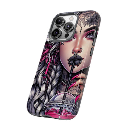 Icy Rebel – Silver Dreads & Edgy Street Chic Mobile Cover