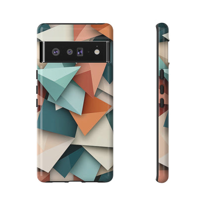 Origami Prism – Abstract Tri-Fold Geometry Phone Case – iPhone, Google Pixel, Samsung