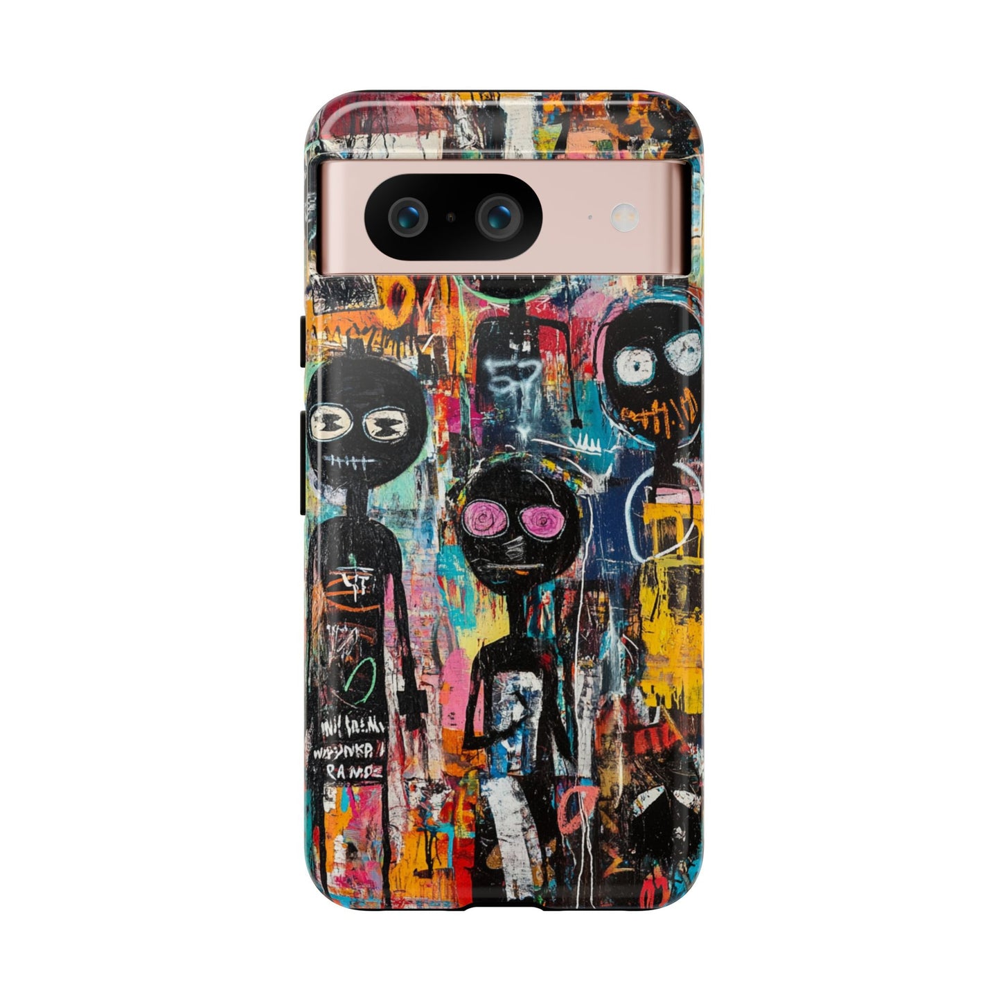 Basquiat Art iPhone Case – Modern Urban Graffiti Design - iPhone, Samsung & Google Pixel Cover - Artistic Painting Case,  Art Lover Gift
