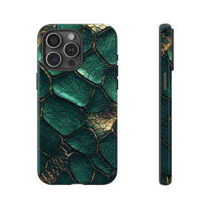 Emerald Serpent Snakeskin Phone Case for iPhone, Samsung & Google Pixel