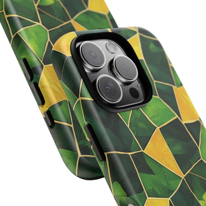 Intricate Turtle Shell Mosaic Phone Case for iPhone, Samsung & Google Pixel