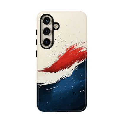 Crimson Tide – Artistic Brushstroke Abstract Case for iPhone, Google Pixel, Samsung