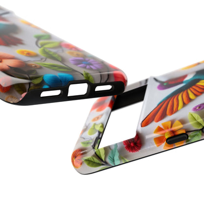 Embroidered Hummingbird with Floral Design | Nature's Elegant Stitch | iPhone 16 Pro
