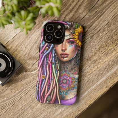 Boho Mandala Goddess – Ethereal Tattoo Art Mobile Cover