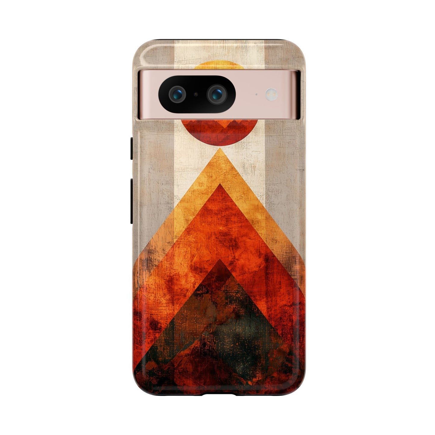 Boho Sun & Peaks Geometric Phone Case for iPhone, Pixel & Samsung