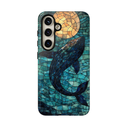 Ocean Dream – Mosaic Glass Whale Phone Case for iPhone, Samsung & Pixel