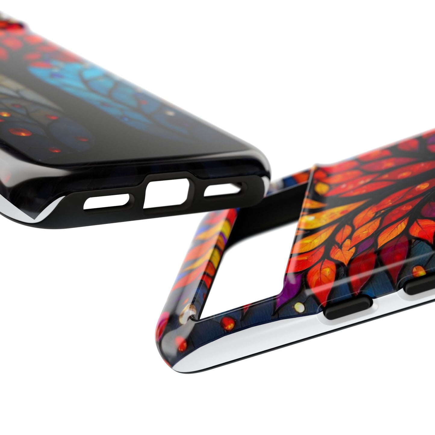 Stained Glass Tree: Vibrant Elegance for Your Case