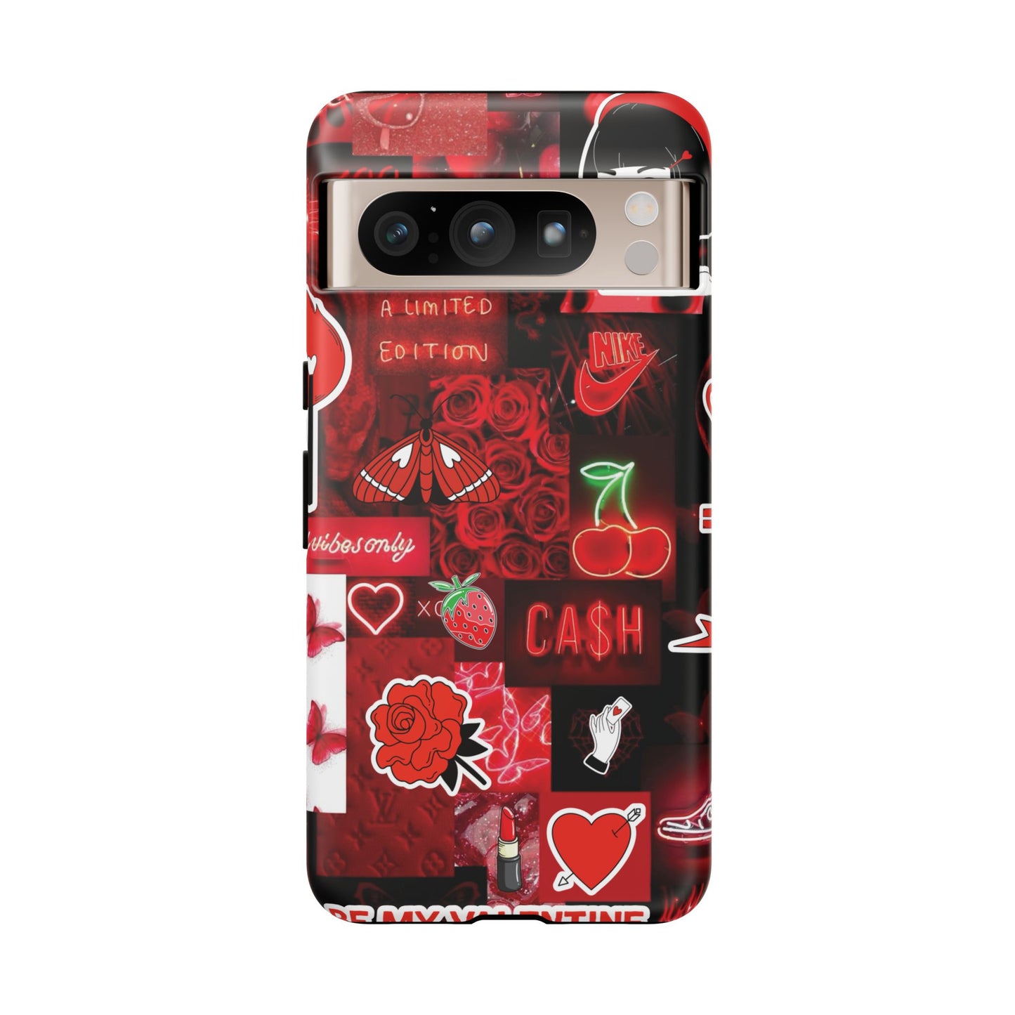 Red Pop Art Neon Vibes Phone Case