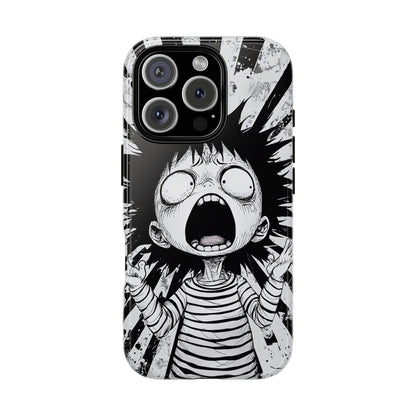 Maximum Panic Mode | Scream Kid Art  Phone Case for iPhone, Samsung & Pixel