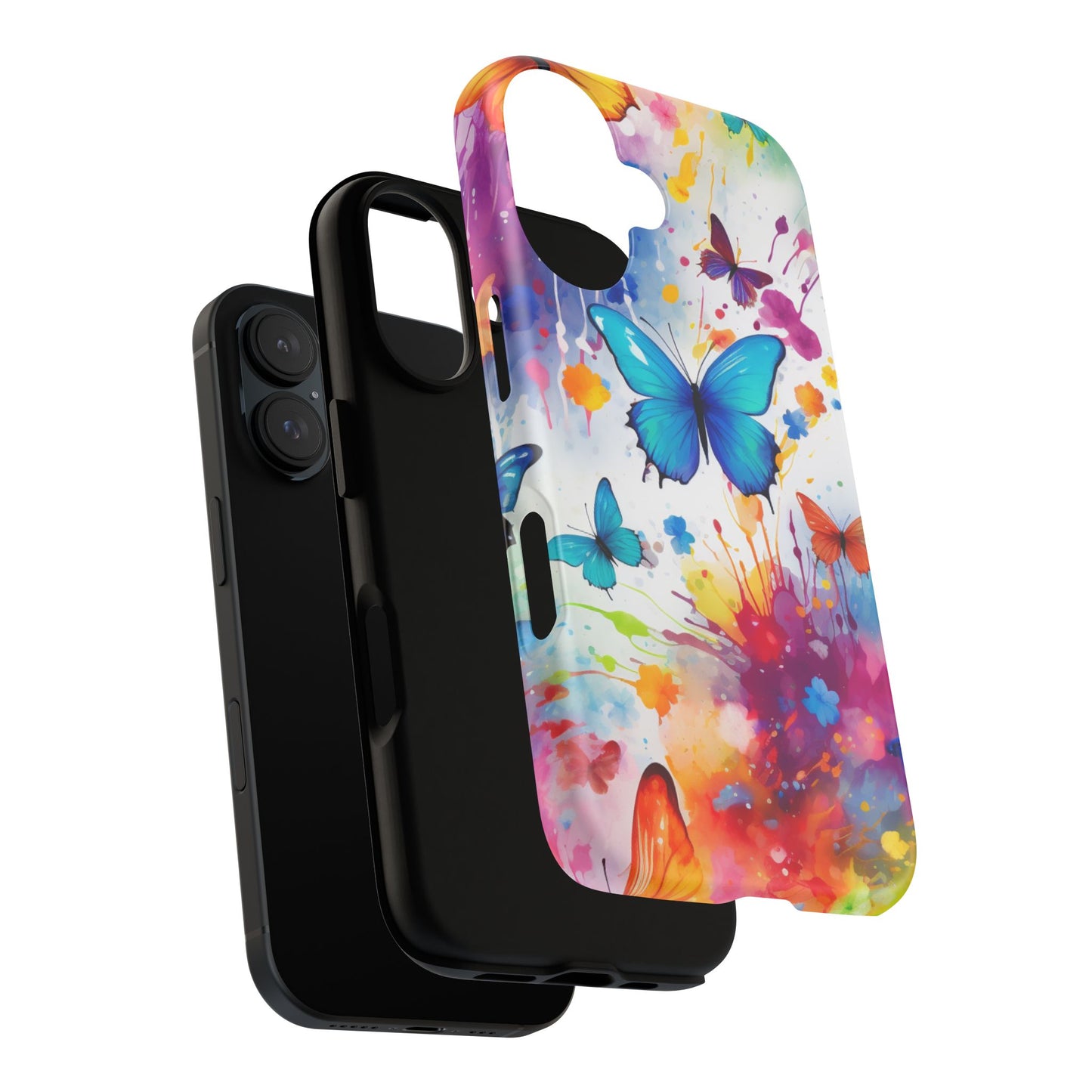 Vibrant Watercolor Butterfly Mobile Case