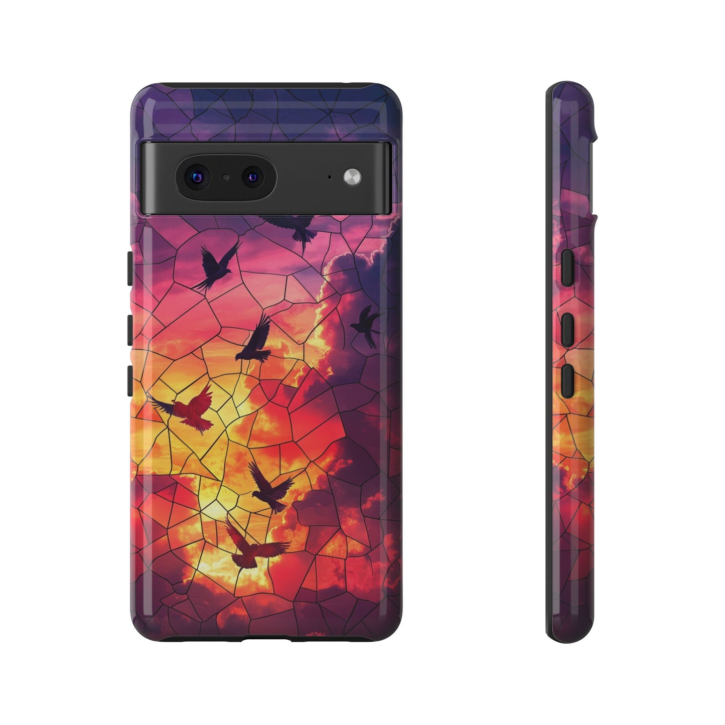 Chorus of Flight – Mosaic Birds Phone Case for iPhone, Samsung & Pixel