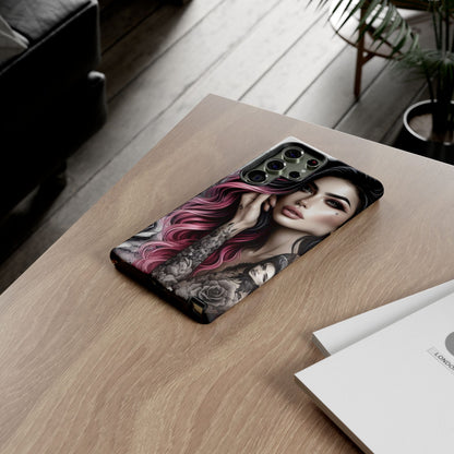 Tattooed Elegance – Gothic Art Mobile Cover
