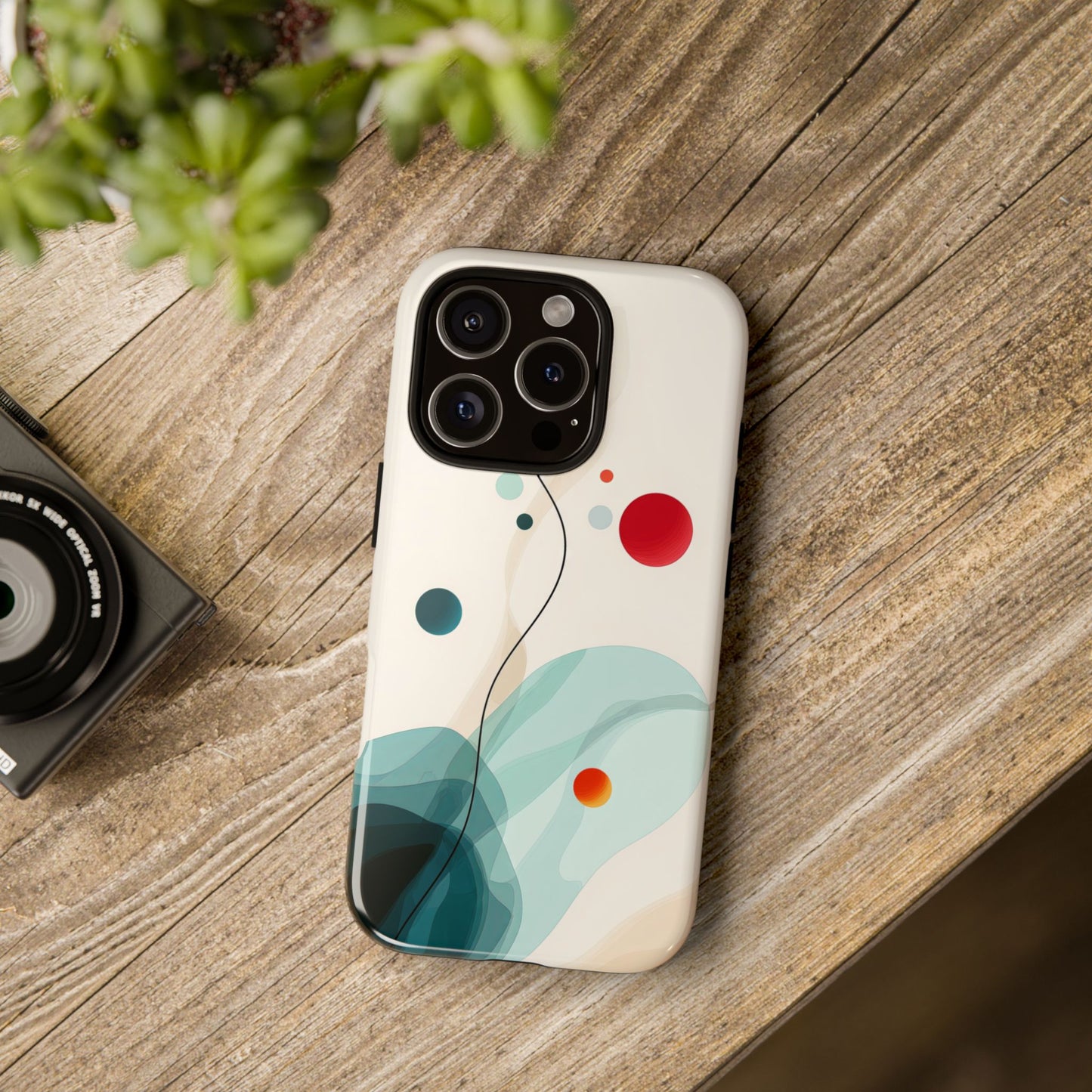 Cosmic Citrus Flow – Abstract Art Phone Case  for iPhone, Samsung & Pixel