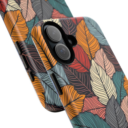 Colorful Abstract Leaves Pattern Design
