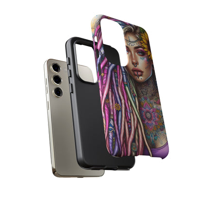 Boho Mandala Goddess – Ethereal Tattoo Art Mobile Cover
