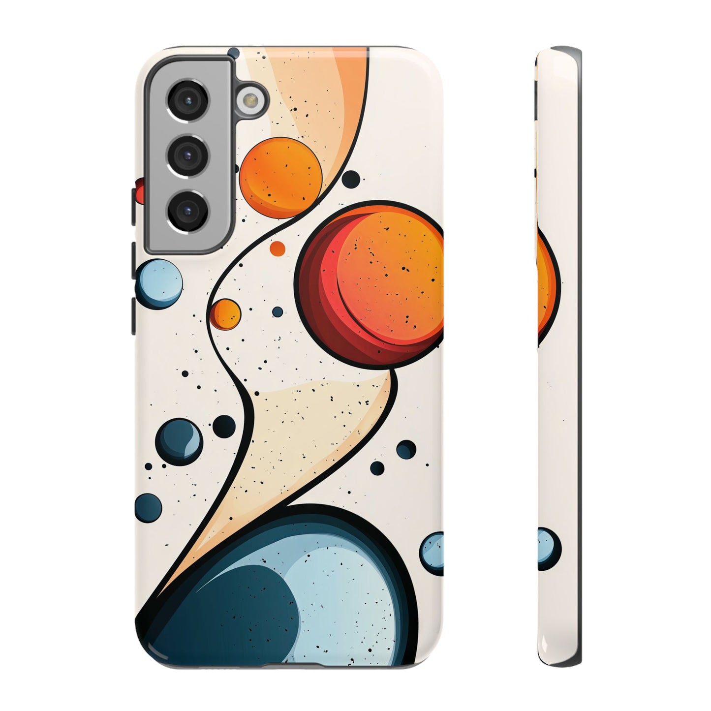 Solar Drift – Abstract Orbital Phone Case for iPhone, Samsung & Pixel