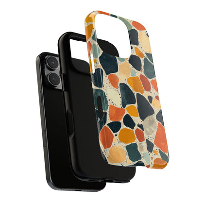 Terracotta & Teal Terrazzo Phone Case for iPhone, google Pixel & Samsung