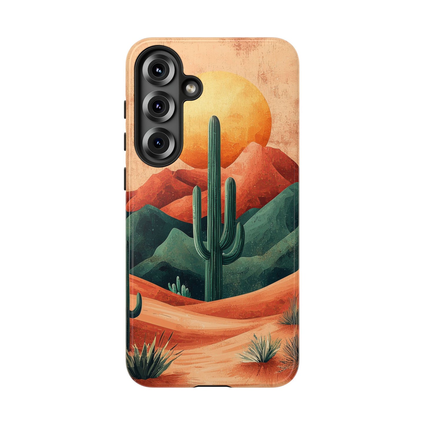 Sunset Cactus Dreams Boho Phone Case for iPhone, Pixel & Samsung