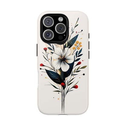 Wild Bloom – Minimal Floral Phone Case for iPhone, Pixel & Samsu