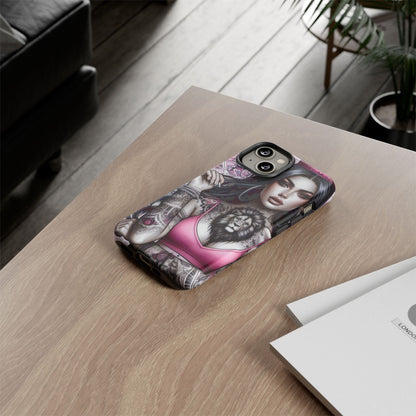 Queen of the Jungle – Regal Tattooed Goddess Mobile Cover