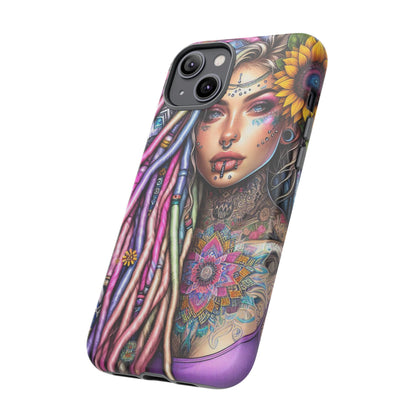Boho Mandala Goddess – Ethereal Tattoo Art Mobile Cover