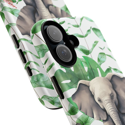 Cute Baby Elephant Mobile Cover – Floral & Tropical Aesthetic