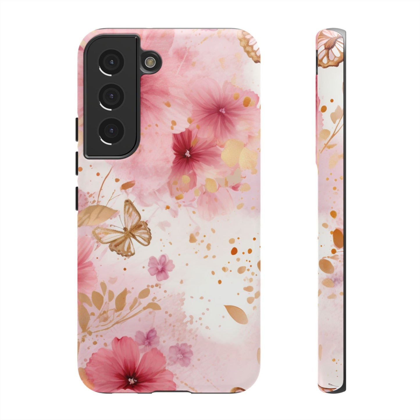 Blush Elegance Floral Mobile Case