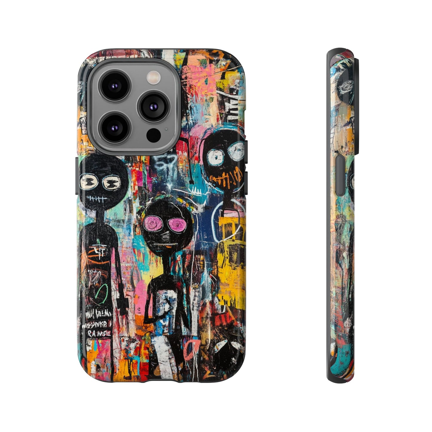 Basquiat Art iPhone Case – Modern Urban Graffiti Design - iPhone, Samsung & Google Pixel Cover - Artistic Painting Case,  Art Lover Gift