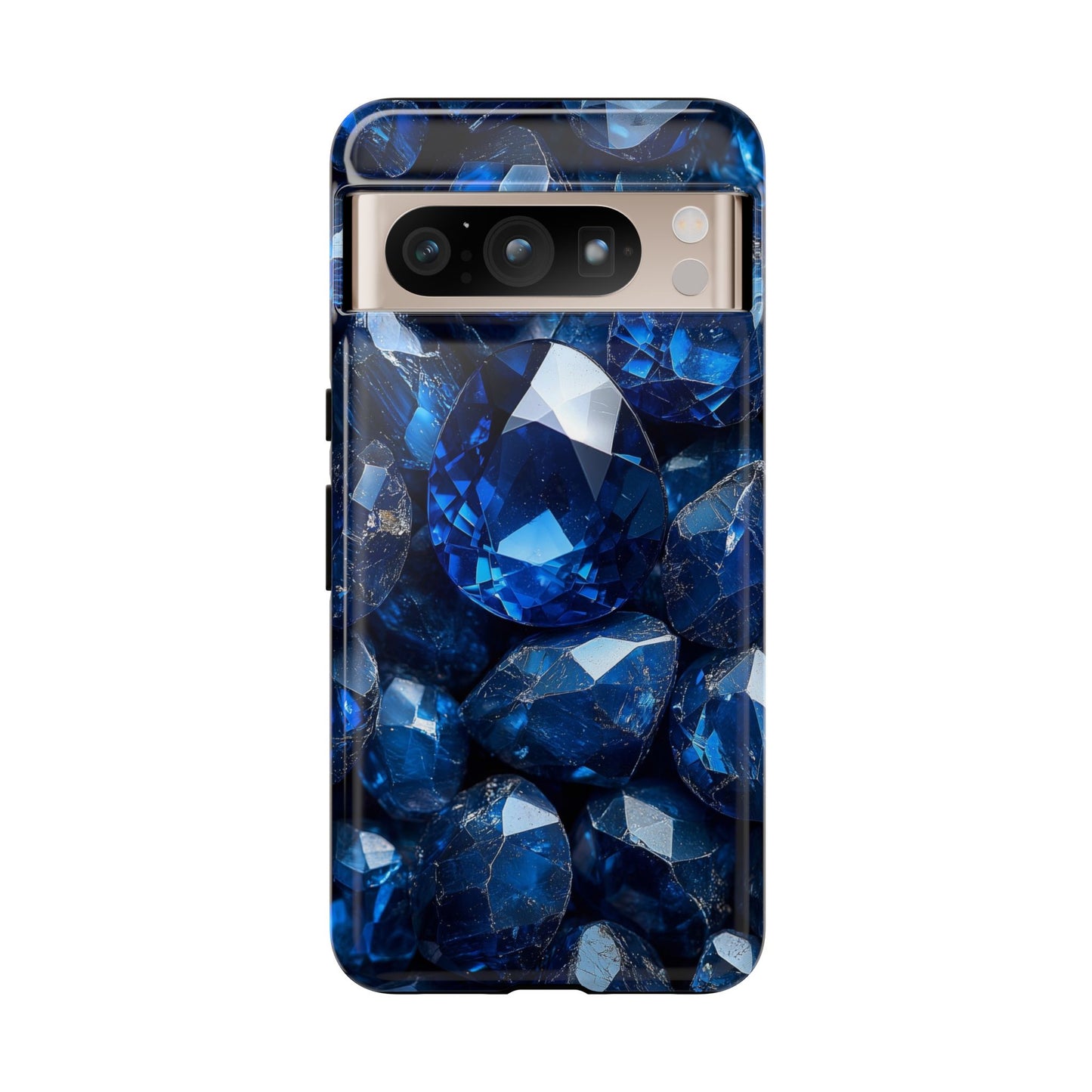 Blue Crystal Aesthetic Phone Case for iPhone, Google Pixel, Samsung