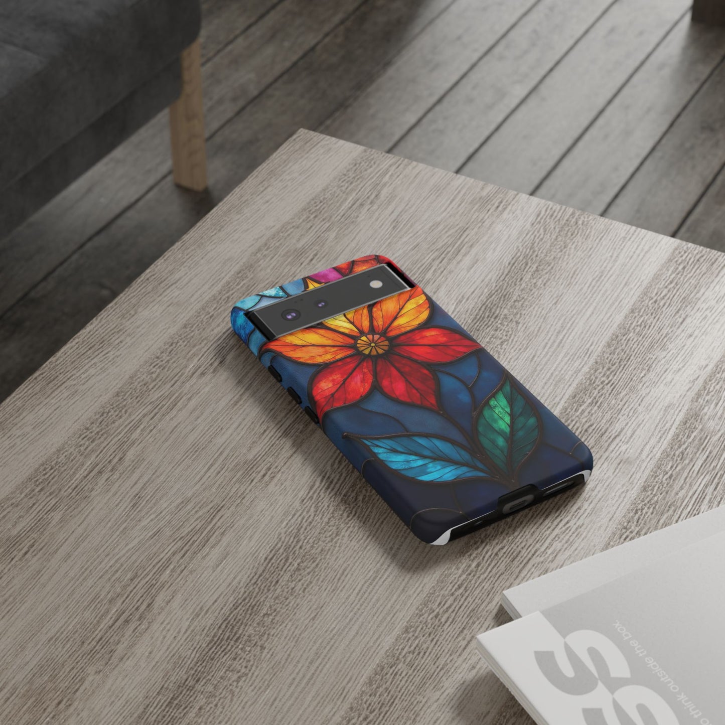 Radiant Blossom: Red and Orange Floral Elegance