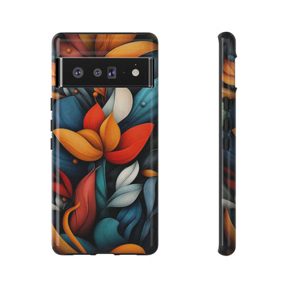Velvet Bloom – Elegant Floral Art Phone Case for iPhone, Pixel & Samsung
