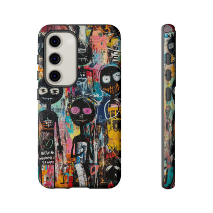 Basquiat Art iPhone Case – Modern Urban Graffiti Design - iPhone, Samsung & Google Pixel Cover - Artistic Painting Case,  Art Lover Gift