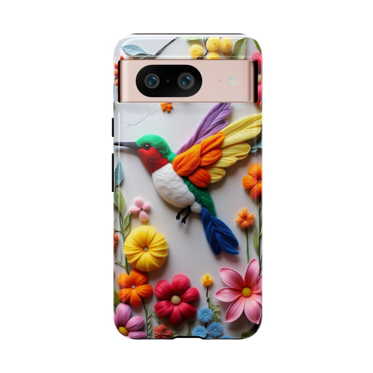 Elegant Hummingbird with Floral Mosaic Design | Nature's Artistic Vibes | Pixel 8 pro